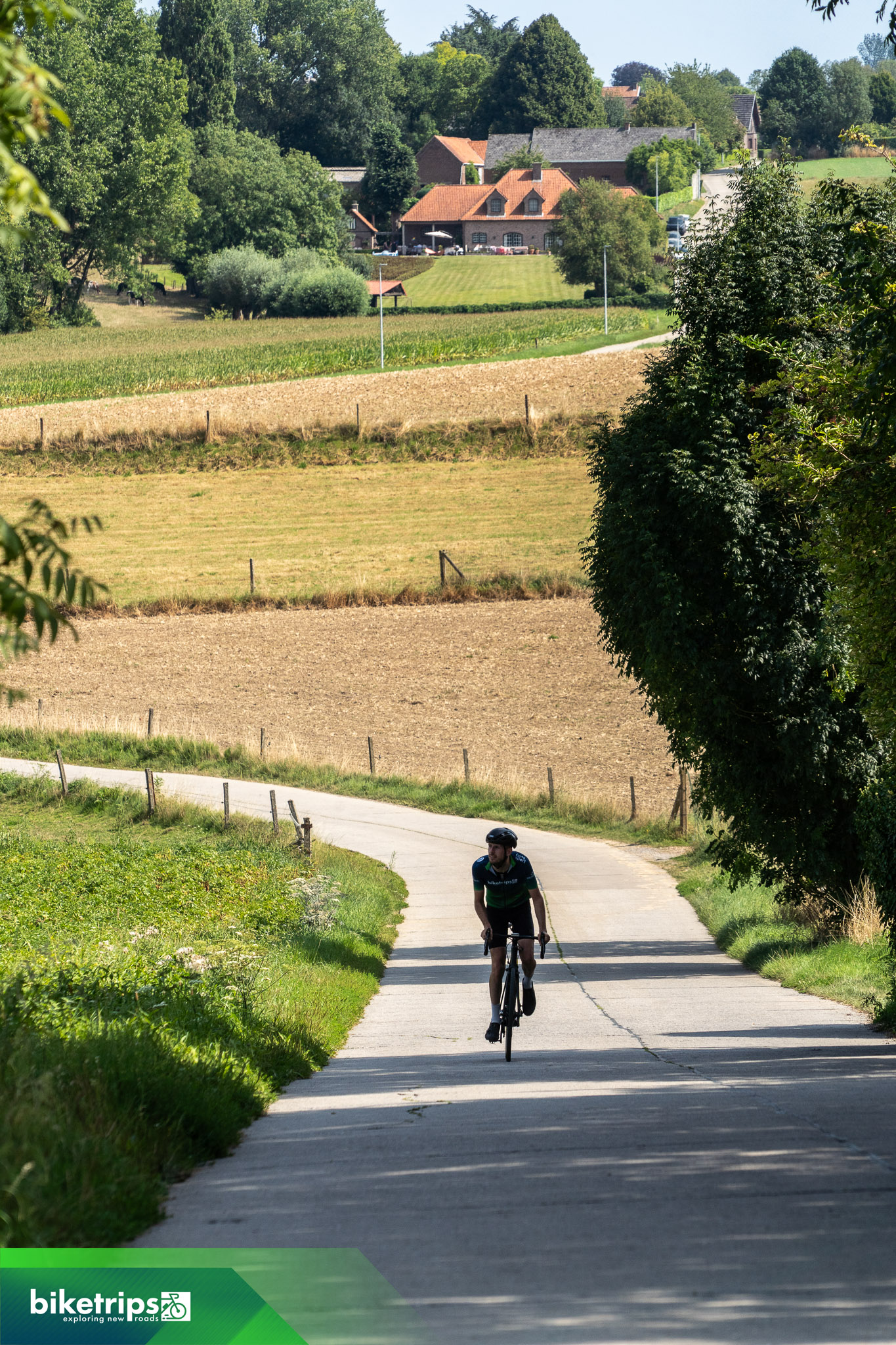 Fietser in de Vlaamse Ardennen