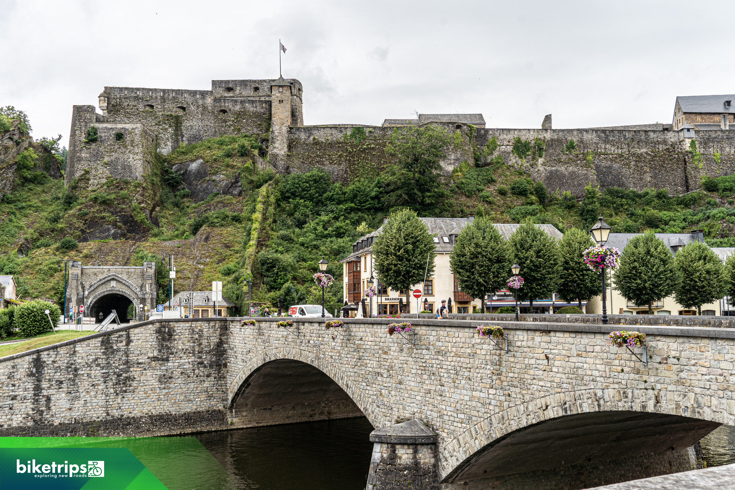 Fietsers in Bouillon Ardennen op fietsvakantie